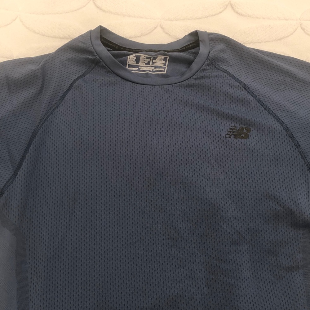 New Balance Light Blue Performance Tee - Picture 2 of 6